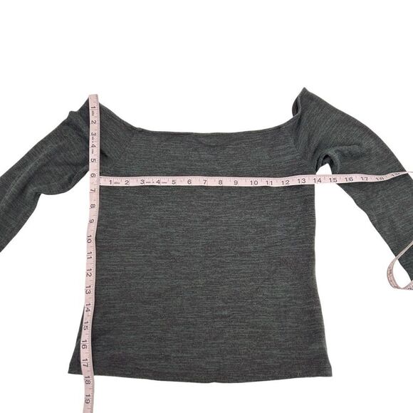Rag and bone charcoal gray fitted top size small - Picture 3 of 5
